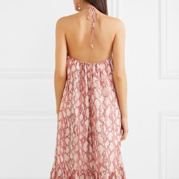 NWT Rachel Zoe Snakeprint Maxi Dress - Picture 2 of 2